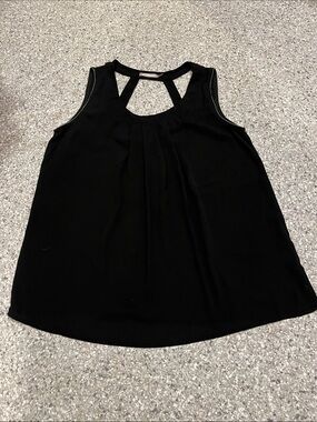 Talitha Black Pleated A-Line Top